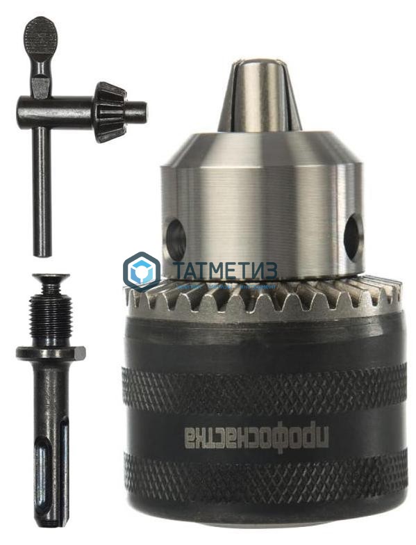 Патрон для дрели и перфоратора БЗП 1,5-13 1/2"-20UNF адаптер SDS+ ключ в компл.№95 ПрофОснастка -  магазин «ТАТМЕТИЗ»