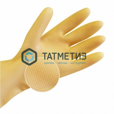 Перчатки латексные сверхпрочные M, Komfi -  магазин крепежа «ТАТМЕТИЗ»