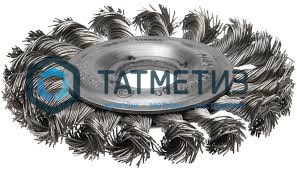 Щетка для УШМ дисковая 100 мм, жгутовая, сталь № 76 ПрофОснастка Мастер -  магазин «ТАТМЕТИЗ»