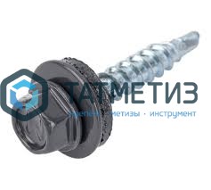 Саморез окраш.кров. 4,8х29 /7024/ (300 шт/уп) КК -  магазин «ТАТМЕТИЗ»