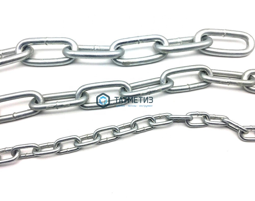 Цепь DIN 766 кор.зв. оц. 6 (40 м/бух) Цепь DIN 766 кор.зв. оц. 6 (40 м/бух)