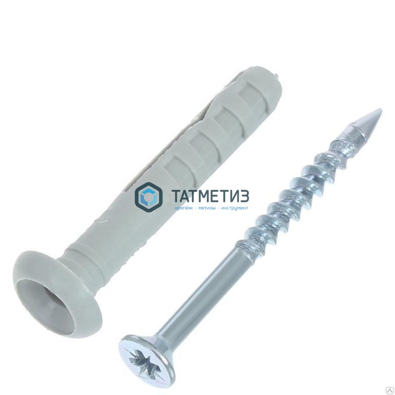 Дюбель-гвоздь  6х60 гриб ( 50 шт/уп) DAXMER нейлон -  магазин «ТАТМЕТИЗ»