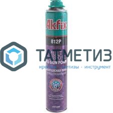 Пена монтажная проф Akfix 812P зимняя 850мл (-12°С) (12) | «ТАТМЕТИЗ» Пена монтажная проф Akfix 812P зимняя 850мл (-12°С) (12) - магазин крепежа «ТАТМЕТИЗ»
