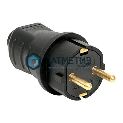 Эл.вилка прямая каучук 230В 2P+PE 16A IP44 PROxima EKF Эл.вилка прямая каучук 230В 2P+PE 16A IP44 PROxima EKF