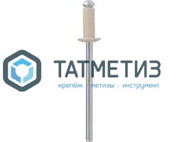 Заклепки ZK ал/ст 3,2x 8 RAL 1015 (1000 шт/уп) ТК | «ТАТМЕТИЗ» Заклепки ZK ал/ст 3,2x 8 RAL 1015 (1000 шт/уп) ТК - магазин крепежа «ТАТМЕТИЗ»
