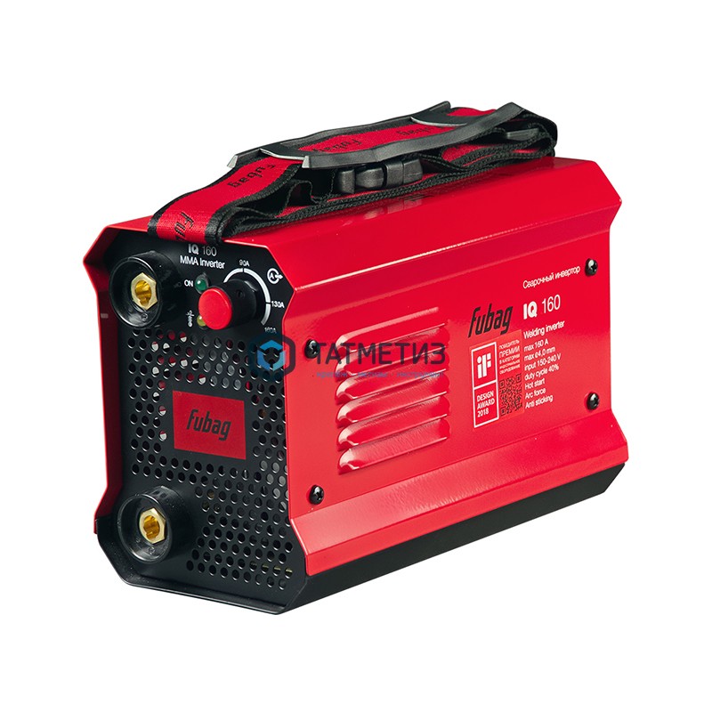 Инвертор сварочный IQ 160 (макс.ток 160А_ПВ 40%_раб.напряжение 150-240В) FUBAG Инвертор сварочный IQ 160 (макс.ток 160А_ПВ 40%_раб.напряжение 150-240В) FUBAG