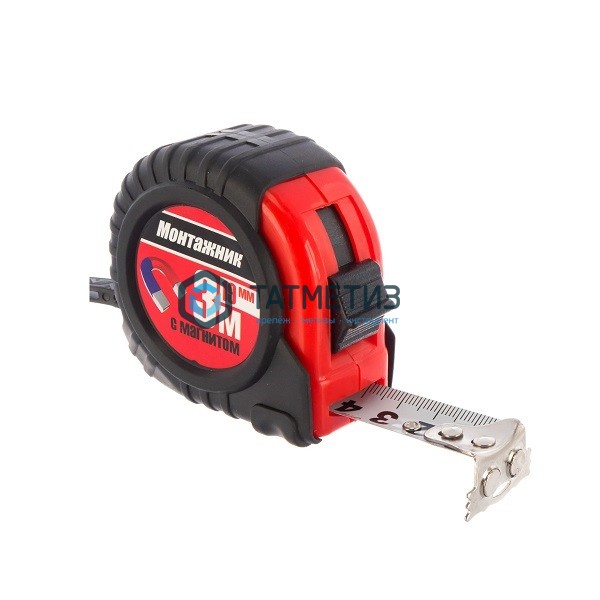 Рулетка Монтажник с автостопом и магнитом двусторонняя  3м х 19мм -  магазин «ТАТМЕТИЗ»