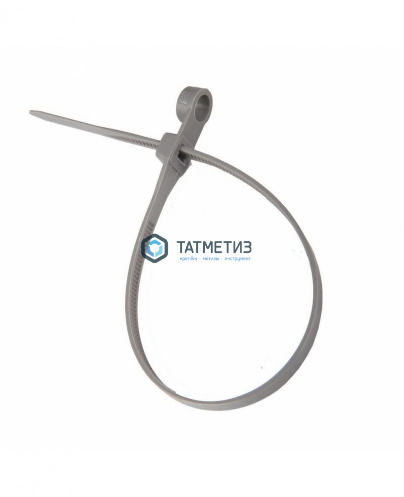 Хомут-стяжка нейлон 250 х 3,6 (100 шт/уп) REXANT серый Хомут-стяжка нейлон 250 х 3,6 (100 шт/уп) REXANT серый