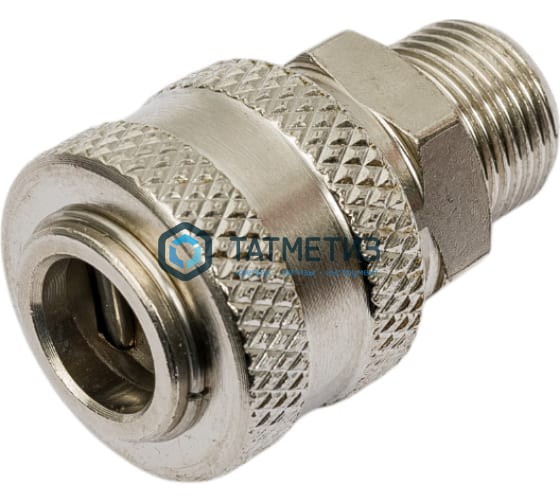 Муфта универсальная быстросъемная ("мама"), внешняя резьба 3/8", 2 шт. // Stels Муфта универсальная быстросъемная ("мама"), внешняя резьба 3/8", 2 шт. // Stels