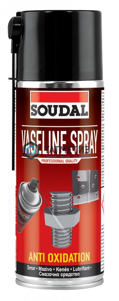 Смазка SOUDAL Vaseline Spray, без силикона, 400 мл Смазка SOUDAL Vaseline Spray, без силикона, 400 мл
