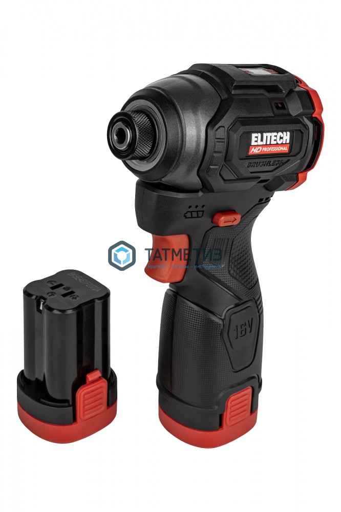 Винтоверт аккум.ELITECH HD CS 1602L,16В Li-Ion, E-Power 2х2.0А/ч,160Нм, 0-3300уд/мин, Hex 1/4'' -  магазин «ТАТМЕТИЗ»