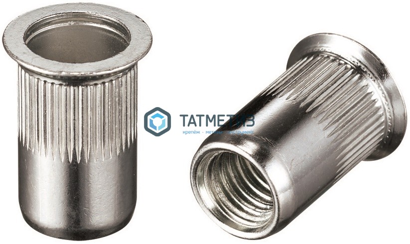 Заклепка резьбовая потайной борт М 6 L=15,5 (1,5-4,0) мм  NX -  магазин «ТАТМЕТИЗ»