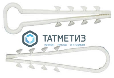 Дюбель-хомут для кабеля нейлон 19-25 бел. (100 шт/уп) RD | «ТАТМЕТИЗ» Дюбель-хомут для кабеля нейлон 19-25 бел. (100 шт/уп) RD - магазин крепежа «ТАТМЕТИЗ»