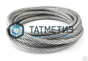 Трос стальной оц. 5 мм DIN 3055 (200 м/бух) | «ТАТМЕТИЗ» Трос стальной оц. 5 мм DIN 3055 (200 м/бух) - магазин крепежа «ТАТМЕТИЗ»