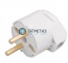 Эл.вилка угловая с/з В16-003 16 А, бел. | «ТАТМЕТИЗ» Эл.вилка угловая с/з В16-003 16 А, бел. - магазин крепежа «ТАТМЕТИЗ»