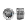 Пробка резьбовая коническая, внутренний шестигранник ДИН 906 А2 R 3/8" -  магазин крепежа «ТАТМЕТИЗ»