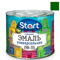 Эмаль ПФ-115  ЗЕЛЕНАЯ  1,8 кг-. /6 СТАРТ -  магазин крепежа «ТАТМЕТИЗ»