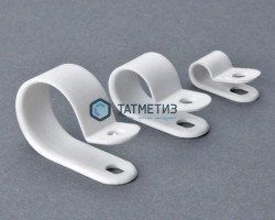 Серьга д/кабеля D20 БЕЛАЯ  (500 шт/уп) -  магазин крепежа «ТАТМЕТИЗ»