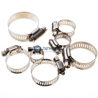 Хомут червячный нержавеющий  16-27/12 мм W2 -  магазин крепежа «ТАТМЕТИЗ»