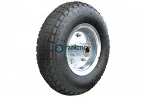 Колесо пневматическое 2.50-4, d 200мм, мет. обод, симм.ступица, шарикоп., ось 16 мм, PR 1402-2 -  магазин крепежа «ТАТМЕТИЗ»