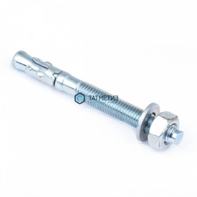 Анкер клиновой 16x220 ( 20 шт/уп) белый цинк R | «ТАТМЕТИЗ» Анкер клиновой 16x220 ( 20 шт/уп) белый цинк R - магазин крепежа «ТАТМЕТИЗ»