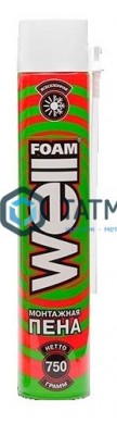 Пена монтажная Well foam 750г всесезонная /8 | «ТАТМЕТИЗ» Пена монтажная Well foam 750г всесезонная /8 - магазин крепежа «ТАТМЕТИЗ»