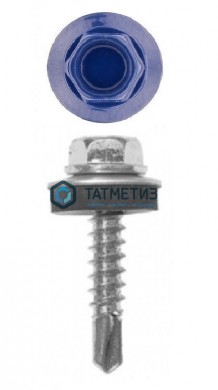 Саморез окраш.кров. 5,5х19 /5002/ синий ультрамарин | «ТАТМЕТИЗ» Саморез окраш.кров. 5,5х19 /5002/ синий ультрамарин - магазин крепежа «ТАТМЕТИЗ»