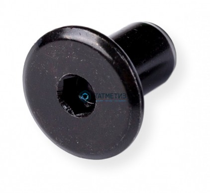 Гайка Эриксона М 6 с плоской головкой черный цинк | «ТАТМЕТИЗ» Гайка Эриксона М 6 с плоской головкой черный цинк - магазин крепежа «ТАТМЕТИЗ»