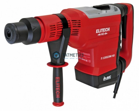 Перфоратор ELITECH П 1552ЭМ HD (SDS-max,AVC,1500Вт,52мм,2реж,2-15Дж,1380-2760ум,9.1кг,пл.пуск,чем) | «ТАТМЕТИЗ» Перфоратор ELITECH П 1552ЭМ HD (SDS-max,AVC,1500Вт,52мм,2реж,2-15Дж,1380-2760ум,9.1кг,пл.пуск,чем) - магазин крепежа «ТАТМЕТИЗ»