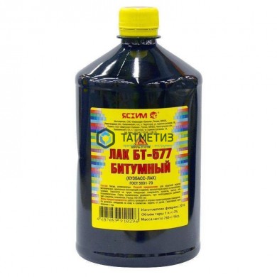 Лак битумный БТ-577 1л | «ТАТМЕТИЗ» Лак битумный БТ-577 1л - магазин крепежа «ТАТМЕТИЗ»