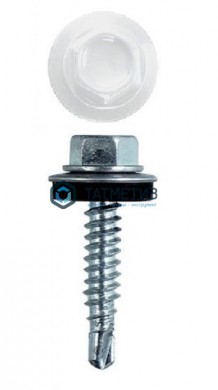 Саморез окраш.кров. 5,5х25 /9003/ (3500 шт/уп) МС | «ТАТМЕТИЗ» Саморез окраш.кров. 5,5х25 /9003/ (3500 шт/уп) МС - магазин крепежа «ТАТМЕТИЗ»