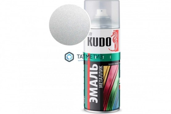 Краска аэроз. KUDO 520 мл. №1026  МЕТАЛЛИК СЕРЕБРО -  магазин крепежа «ТАТМЕТИЗ»