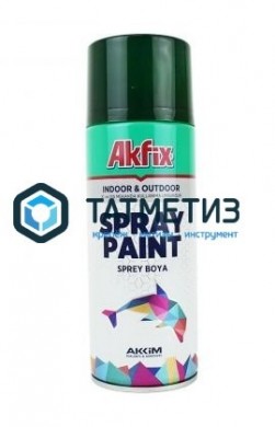 Краска аэроз. ЗЕЛЕНЫЙ МОХ RAL6005 400ML Gw.300Gr(6) Akfix | «ТАТМЕТИЗ» Краска аэроз. ЗЕЛЕНЫЙ МОХ RAL6005 400ML Gw.300Gr(6) Akfix - магазин крепежа «ТАТМЕТИЗ»