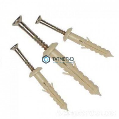 Дюбель-гвоздь 6х60 гриб (200 шт/уп) ТК нейлон | «ТАТМЕТИЗ» Дюбель-гвоздь 6х60 гриб (200 шт/уп) ТК нейлон - магазин крепежа «ТАТМЕТИЗ»
