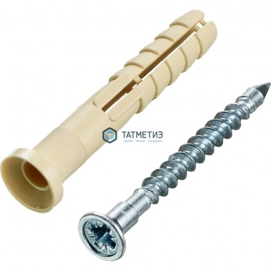 Дюбель-гвоздь 6х40 потай (200 шт/уп) ТК нейлон | «ТАТМЕТИЗ» Дюбель-гвоздь 6х40 потай (200 шт/уп) ТК нейлон - магазин крепежа «ТАТМЕТИЗ»