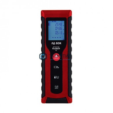 Дальномер лазерный ELITECH ЛД 60К (2*1.5В(ААА),0.03–60м,точн,±0.3ммм,56г,кор) | «ТАТМЕТИЗ» Дальномер лазерный ELITECH ЛД 60К (2*1.5В(ААА),0.03–60м,точн,±0.3ммм,56г,кор) - магазин крепежа «ТАТМЕТИЗ»