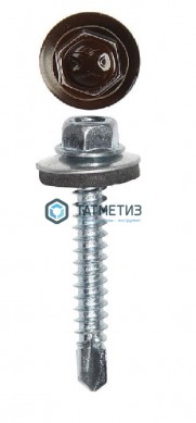 Саморез окраш.кров. 4,8х35 /8017/ (250 шт/уп) МК | «ТАТМЕТИЗ» Саморез окраш.кров. 4,8х35 /8017/ (250 шт/уп) МК - магазин крепежа «ТАТМЕТИЗ»