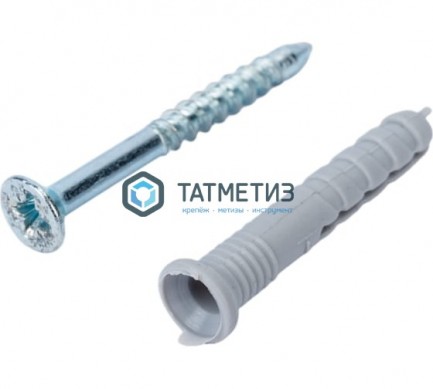 Дюбель-гвоздь 6х80 потай (100 шт/уп) КК | «ТАТМЕТИЗ» Дюбель-гвоздь 6х80 потай (100 шт/уп) КК - магазин крепежа «ТАТМЕТИЗ»