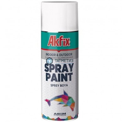 Краска аэроз. АЛЮМИНЕВАЯ  RAL9006 400Ml Gw.300Gr (6 Akfix -  магазин крепежа «ТАТМЕТИЗ»