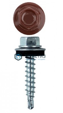 Саморез окраш.кров. 4,8х29 /3009/ (250 шт/уп) ОМАХ оксидно-красный | «ТАТМЕТИЗ» Саморез окраш.кров. 4,8х29 /3009/ (250 шт/уп) ОМАХ оксидно-красный - магазин крепежа «ТАТМЕТИЗ»