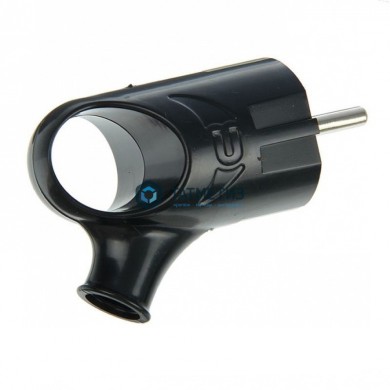 Эл.вилка угловая с/з черн. с ушком 16А 250В UNIVersal А0112 | «ТАТМЕТИЗ» Эл.вилка угловая с/з черн. с ушком 16А 250В UNIVersal А0112 - магазин крепежа «ТАТМЕТИЗ»