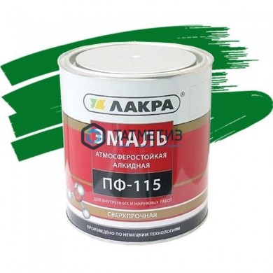 Эмаль ПФ-115 ЗЕЛЕНАЯ 2 кг-. /6 ЛАКРА | «ТАТМЕТИЗ» Эмаль ПФ-115 ЗЕЛЕНАЯ 2 кг-. /6 ЛАКРА - магазин крепежа «ТАТМЕТИЗ»