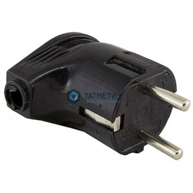 Эл.вилка угловая с/з черн. 16А А105UNIVersal | «ТАТМЕТИЗ» Эл.вилка угловая с/з черн. 16А А105UNIVersal - магазин крепежа «ТАТМЕТИЗ»