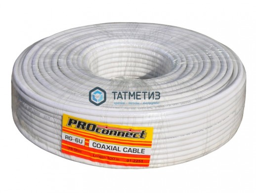 Кабель RG 6U (м) PROCONNECT | «ТАТМЕТИЗ» Кабель RG 6U (м) PROCONNECT - магазин крепежа «ТАТМЕТИЗ»