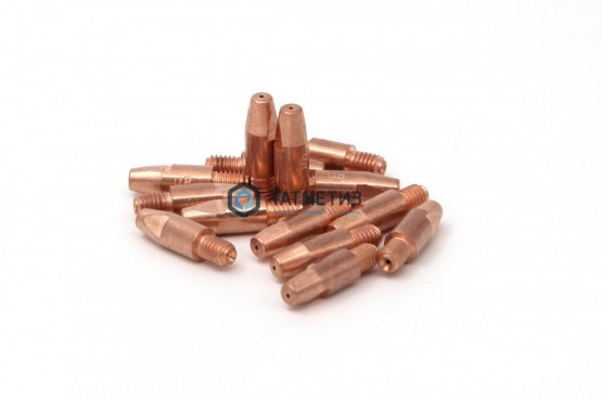 Наконечники контактные М6х28 медь 0,8 мм (100 шт в уп.) DEKA | «ТАТМЕТИЗ» Наконечники контактные М6х28 медь 0,8 мм (100 шт в уп.) DEKA - магазин крепежа «ТАТМЕТИЗ»