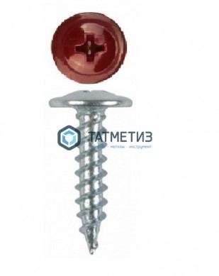 Саморез п/ш остр. 4,2x19 RAL 3005 (1000 шт/уп) | «ТАТМЕТИЗ» Саморез п/ш остр. 4,2x19 RAL 3005 (1000 шт/уп) - магазин крепежа «ТАТМЕТИЗ»