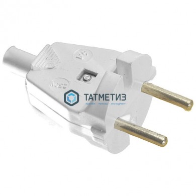 Эл.вилка б/з 6А 250В IP20 бел. с кембр. БЕЛТИЗ В6-001 | «ТАТМЕТИЗ» Эл.вилка б/з 6А 250В IP20 бел. с кембр. БЕЛТИЗ В6-001 - магазин крепежа «ТАТМЕТИЗ»