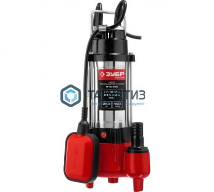 Насос ЗУБР фекальный погружной, 250Вт, 150л/мин, напор 7,5 м, чугунный корпус, с поплавком | «ТАТМЕТИЗ» Насос ЗУБР фекальный погружной, 250Вт, 150л/мин, напор 7,5 м, чугунный корпус, с поплавком - магазин крепежа «ТАТМЕТИЗ»