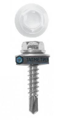 Саморез окраш.кров. 5,5х19 /9003/ (250 шт/уп) МК | «ТАТМЕТИЗ» Саморез окраш.кров. 5,5х19 /9003/ (250 шт/уп) МК - магазин крепежа «ТАТМЕТИЗ»