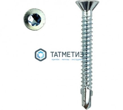 Саморез-шуруп FLUGEL дерево к металлу потай 5,5х50мм (4000 шт/уп) | «ТАТМЕТИЗ» Саморез-шуруп FLUGEL дерево к металлу потай 5,5х50мм (4000 шт/уп) - магазин крепежа «ТАТМЕТИЗ»